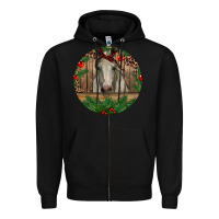 Black Christmas Horse Zipper Hoodie - RanaPortraitStore