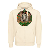 Sandshell Christmas Horse Zipper Hoodie - RanaPortraitStore