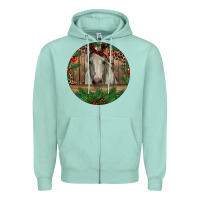 Seafoam Christmas Horse Zipper Hoodie - RanaPortraitStore