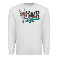 Oatmeal Heather hair hustler2 Premium Sweatshirt - SublimationCraftShop