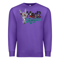 Purple hair hustler2 Premium Sweatshirt - SublimationCraftShop