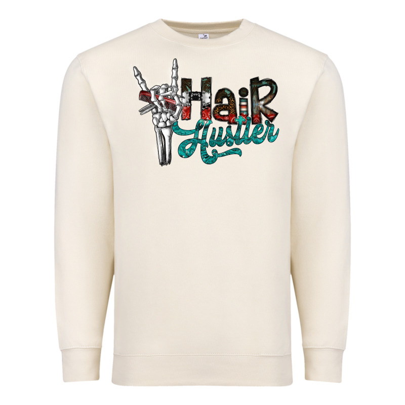 Hair Hustler2 Premium Sweatshirt by SublimationCraftShop | Teevron