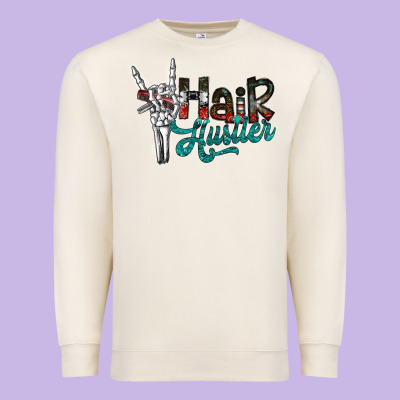 Hair Hustler2 Premium Sweatshirt Designed By Sublimationcraftshop