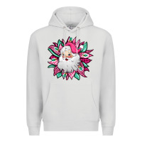 Dove Grey pink Christmas Santa Claus sunflower Premium Hoodie - Jasminsmagicworld