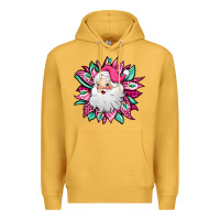 Mustard pink Christmas Santa Claus sunflower Premium Hoodie - Jasminsmagicworld