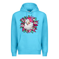 Ocean Blue pink Christmas Santa Claus sunflower Premium Hoodie - Jasminsmagicworld
