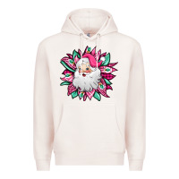 Pale Pink pink Christmas Santa Claus sunflower Premium Hoodie - Jasminsmagicworld