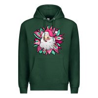 Sports Green pink Christmas Santa Claus sunflower Premium Hoodie - Jasminsmagicworld