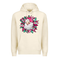 Tofu pink Christmas Santa Claus sunflower Premium Hoodie - Jasminsmagicworld