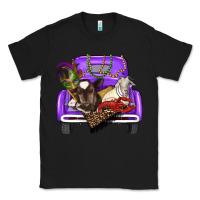 Black Mardi Gras Truck With Farm Animals Classic Tee - RanaPortraitStore