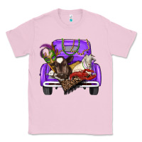 Bubblegum Pink Mardi Gras Truck With Farm Animals Classic Tee - RanaPortraitStore