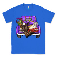 True Royal Mardi Gras Truck With Farm Animals Classic Tee - RanaPortraitStore