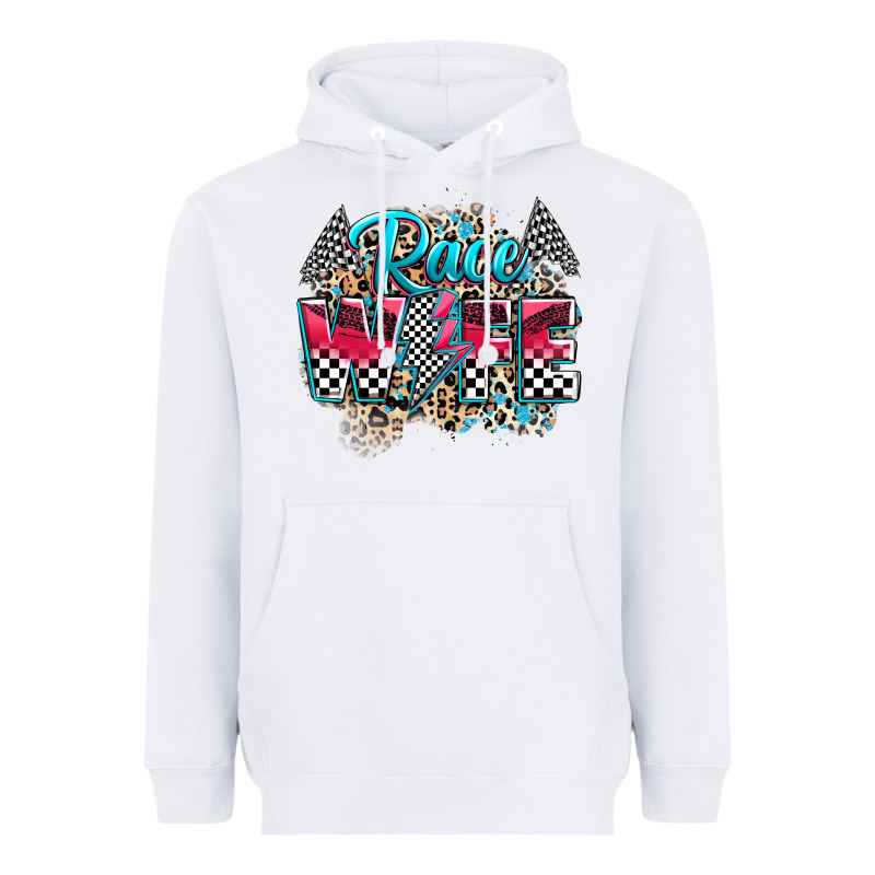 Race Wife Heavyweight Hoodie by Zillion Design Studio | Teevron