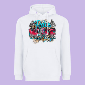 Race Wife Heavyweight Hoodie Designed By Zillion Design Studio