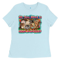 All You Need Is Love & Coffee Ladies Tee | Teevron