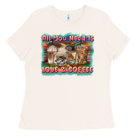 Bone all you need is love & coffee Ladies Tee - BarkalooDesign