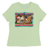 Matcha all you need is love & coffee Ladies Tee - BarkalooDesign