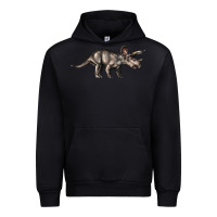 Black Triceratops Horridus Urban Hoodie - LillyAllenDesigns