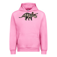 Fuchsia Pink Triceratops Horridus Urban Hoodie - LillyAllenDesigns