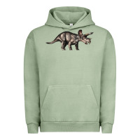 Pigment Oil Green Triceratops Horridus Urban Hoodie - LillyAllenDesigns