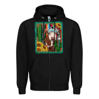 Black Western Christmas Cow Zipper Hoodie - RanaPortraitStore