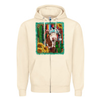 Sandshell Western Christmas Cow Zipper Hoodie - RanaPortraitStore