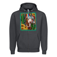 Smoke Western Christmas Cow Zipper Hoodie - RanaPortraitStore