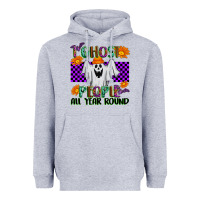 Heather Grey I Ghost People All Year Round Heavyweight Hoodie - texasbilliewilder