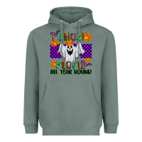 Sage I Ghost People All Year Round Heavyweight Hoodie - texasbilliewilder