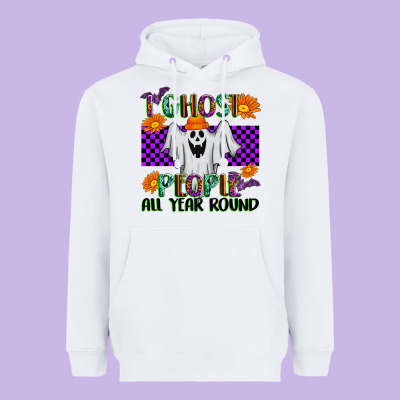 I Ghost People All Year Round Heavyweight Hoodie Designed By Texasbilliewilder