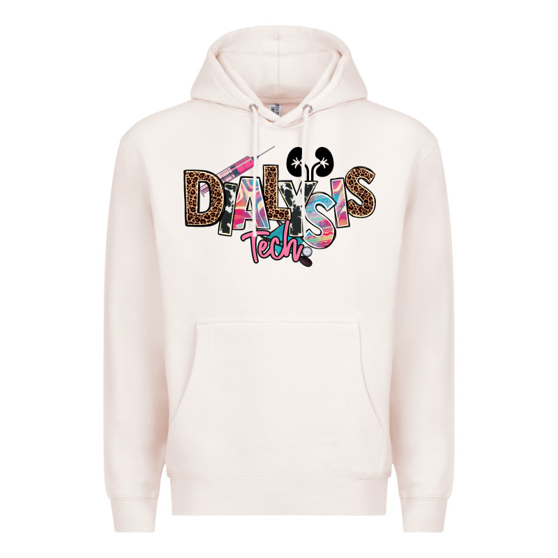 Dialysis Technician Kidney Tech Premium Hoodie by NancyCooperArtShop | Teevron