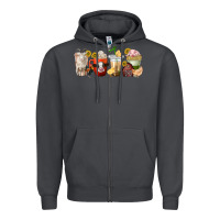 Smoke farm animals coffee cups Zipper Hoodie - texasbilliewilder