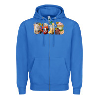 True Royal farm animals coffee cups Zipper Hoodie - texasbilliewilder
