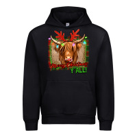 Black merry christmas y'all highland cow Urban Hoodie - Jasminsmagicworld