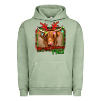 Pigment Oil Green merry christmas y'all highland cow Urban Hoodie - Jasminsmagicworld