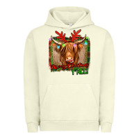 Pigment Pistachio merry christmas y'all highland cow Urban Hoodie - Jasminsmagicworld