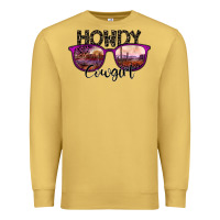 Antique Gold howdy cowgirl Premium Sweatshirt - SublimationCraftShop
