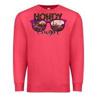 Cardinal howdy cowgirl Premium Sweatshirt - SublimationCraftShop