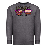 Charcoal Heather howdy cowgirl Premium Sweatshirt - SublimationCraftShop