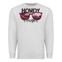 Dove Grey howdy cowgirl Premium Sweatshirt - SublimationCraftShop