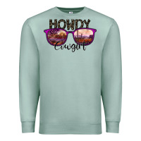 Seafoam howdy cowgirl Premium Sweatshirt - SublimationCraftShop