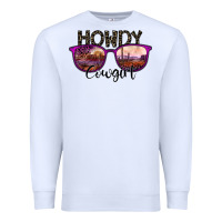 White howdy cowgirl Premium Sweatshirt - SublimationCraftShop