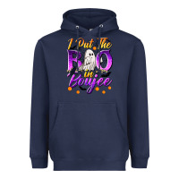 Navy I Put The Boo In Boujee Heavyweight Hoodie - texasbilliewilder