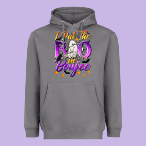 I Put The Boo In Boujee Heavyweight Hoodie Designed By Texasbilliewilder