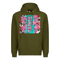 Army Green breast cancer awareness strong Premium Hoodie - AdoDesignShop