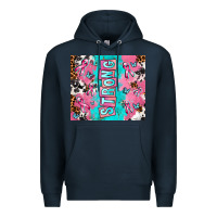 Navy breast cancer awareness strong Premium Hoodie - AdoDesignShop