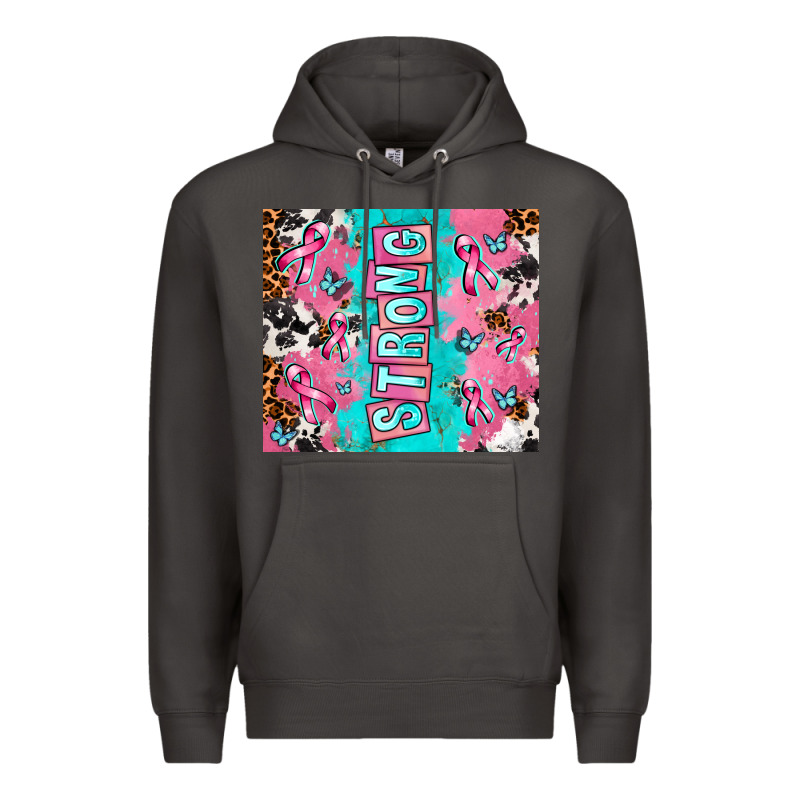 Breast Cancer Awareness Strong Premium Hoodie by AdoDesignShop | Teevron