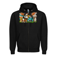 Black farm truck coffee cups Zipper Hoodie - texasbilliewilder
