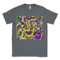 Charcoal Heather Mardi Gras Cowhide Classic Tee - RanaPortraitStore