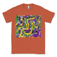 Copper Mardi Gras Cowhide Classic Tee - RanaPortraitStore